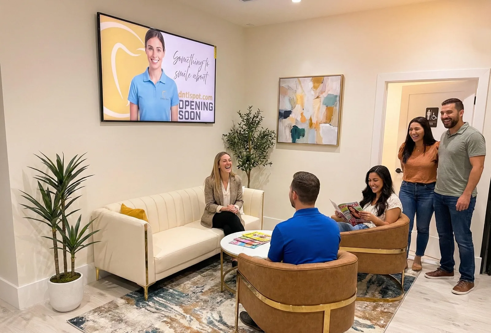 Dentist near Cedarhurst: the DNTL SPOT reception area in Hewlett, NY